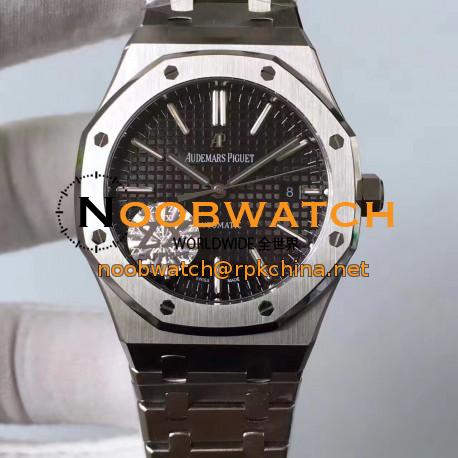 Replica Audemars Piguet Royal Oak 15400 ZX Stainless Steel Black Dial Swiss 3120