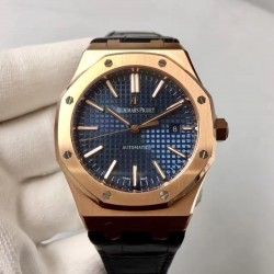 Replica Audemars Piguet Royal Oak 15400 JF Rose Gold Blue Dial Swiss 3120