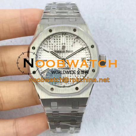 Replica Audemars Piguet Royal Oak 15450 JF Stainless Steel Silver Dial Swiss 3120