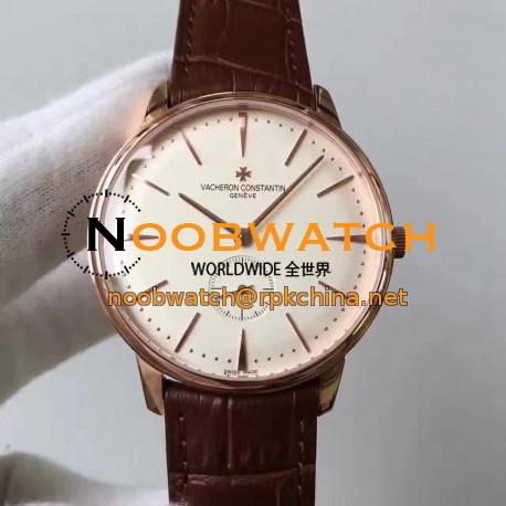 Replica Vacheron Constantin Patrimony 1110U/000R-B085 N Rose Gold White Dial Swiss 4400AS