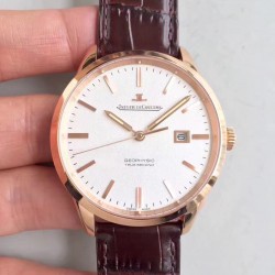 Replica Jaeger-LeCoultre Geophysic True Second 8012520 N Rose Gold White Dial Swiss Calibre 770