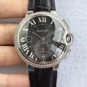 Replica Cartier Ballon Bleu Chronograph WE902002 V5 Stainless Steel & Diamonds Black Dial Swiss 8101 MC