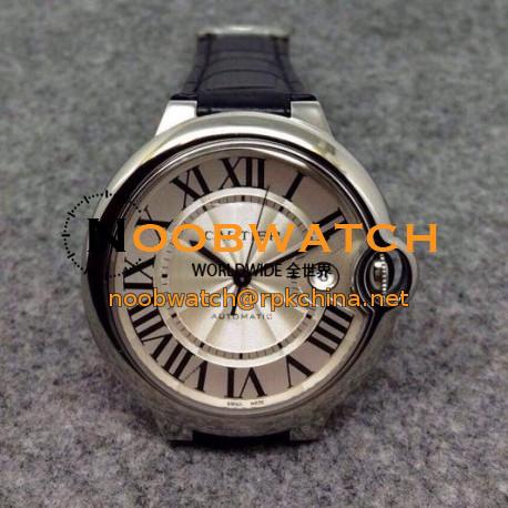 Replica Cartier Ballon Bleu 36MM Stainless Steel Silver Dial Swiss 2836-2