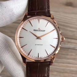 Replica Jaeger-LeCoultre Master Ultra Thin 41 1332511 N Rose Gold Silver Dial M9015