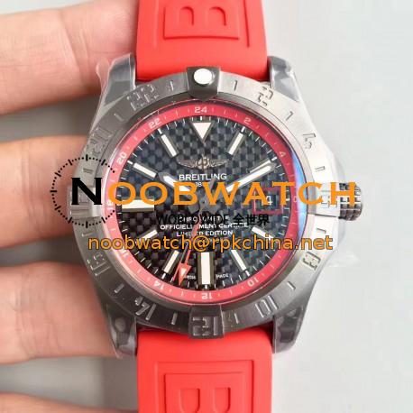 Replica Breitling Avenger II GMT A3239011/BC35/433X/A20BA.1 GF Stainless Steel Carbon Fiber Dial Swiss 2836-2