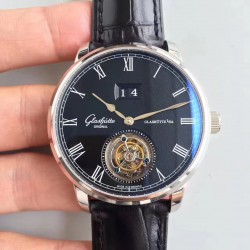 Replica Glashutte Original Senator Excellence Tourbillon 1-94-03-04-04-04 N Stainless Steel Black Dial Swiss 94-03