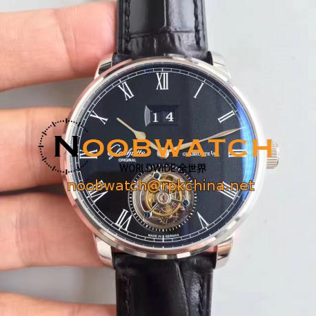 Replica Glashutte Original Senator Excellence Tourbillon 1-94-03-04-04-04 N Stainless Steel Black Dial Swiss 94-03