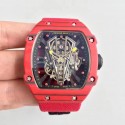 Replica Richard Mille RM27-03 Rafael Nadal KL Red Forged Carbon Black Skeleton Dial M9015