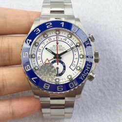 Replica Rolex Yacht-Master II 116680 JF Stainless Steel White Dial Swiss 7750