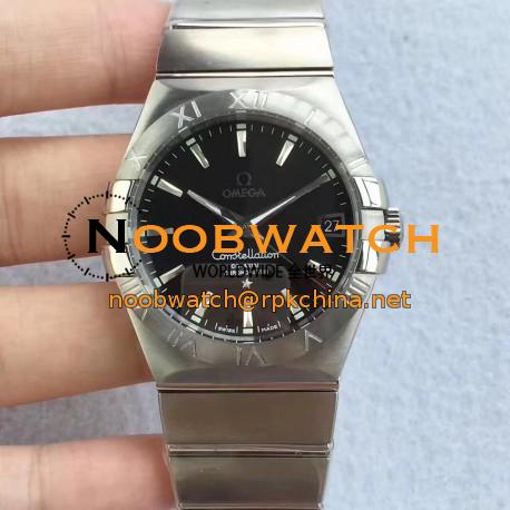 Replica Omega Constellation 123.10.38.21.01.001 38MM SSS Stainless Steel Black Dial Swiss 8500