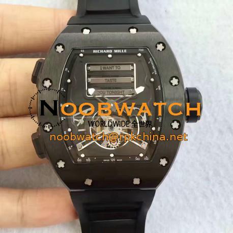 Replica Richard Mille RM69 Erotic Tourbillon KV Black Titanium Black Dial Swiss Caliber RM69