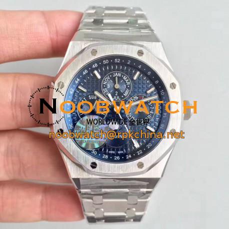 Replica Audemars Piguet Royal Oak Perpetual Calendar 41MM 26574ST.OO.1220ST.02 JF Stainless Steel Blue Dial Swiss 5134