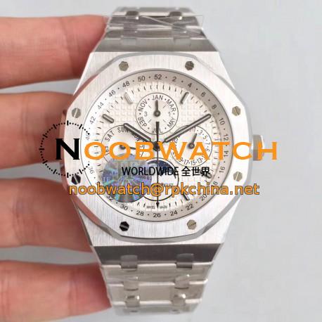 Replica Audemars Piguet Royal Oak Perpetual Calendar 41MM 26574ST.OO.1220ST.01 JF Stainless Steel Silver Dial Swiss 5134