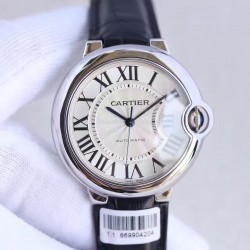 Replica Ballon Bleu De Cartier Ladies 36MM W6900556 V9 Stainless Steel Silver Dial Swiss 2688-2