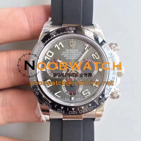 Replica Rolex Daytona Cosmograph 116519LN JH Stainless Steel Anthracite Dial Swiss 4130 Run 6@SEC