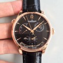 Replica Jaeger-LeCoultre Master Geographic Gold 1422521 BF Rose Gold Black Dial Swiss Caliber 939A/1