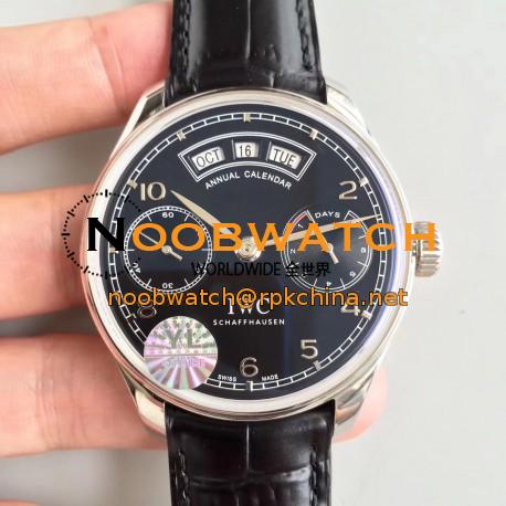 Replica IWC Portugieser Annual Calendar IW503502 YL Stainless Steel Black Dial Swiss 52850