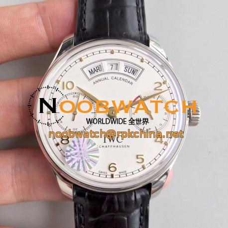 Replica IWC Portugieser Annual Calendar IW503501 YL Stainless Steel White Dial Swiss 52850