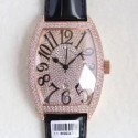 Replica Franck Muller 8880 SC DT ZX Rose Gold & Diamonds Diamond Dial Swiss 2824-2