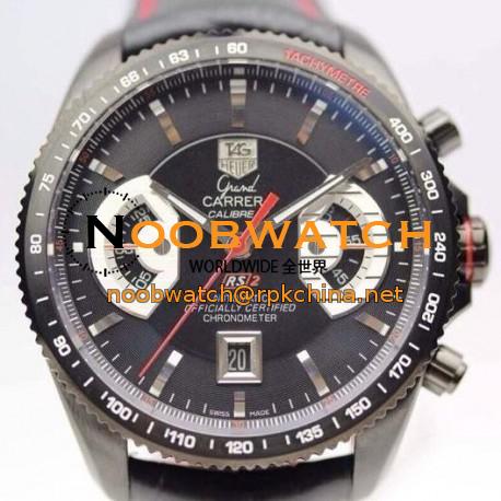 Replica Tag Heuer Grand Carrera Calibre 17 RS2 Titanium Black Dial Swiss 7750