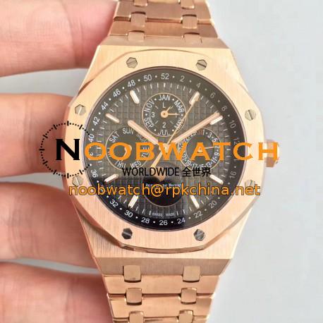 Replica Audemars Piguet Royal Oak Perpetual Calendar 41MM 26574OR.OO.1220OR.01 BF Rose Gold Black Dial Swiss 5134