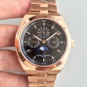 Replica Vacheron Constantin Overseas Ultra Thin Perpetual Calendar 4300V/120G-B102 BF Rose Gold Black Dial Swiss 1120 QP