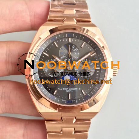 Replica Vacheron Constantin Overseas Ultra Thin Perpetual Calendar 4300V/120G-B102 BF Rose Gold Anthracite Dial Swiss 1120 QP