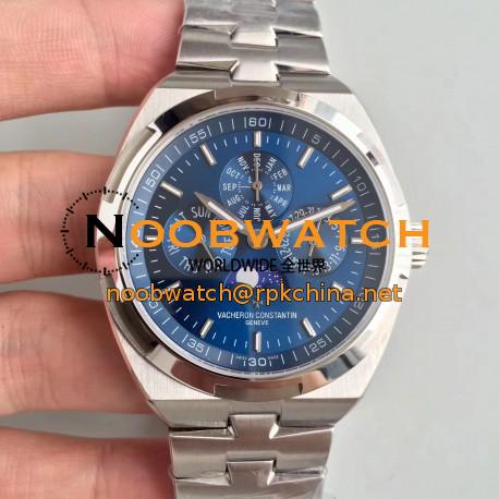 Replica Vacheron Constantin Overseas Ultra Thin Perpetual Calendar 4300V/120G-B102 BF Stainless Steel Blue Dial Swiss 1120 QP