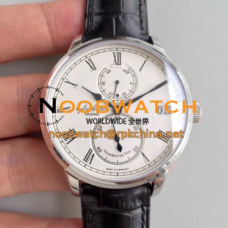 Replica Glashutte Original Senator Chronometer 1-58-01-01-04-04 N Stainless Steel Silver Dial Swiss 58-01