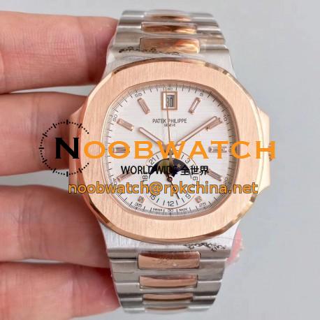 Replica Patek Philippe Nautilus 5726/1A-001 N Rose Gold & Stainless Steel White Dial Swiss 324 S QA LU 24H/303