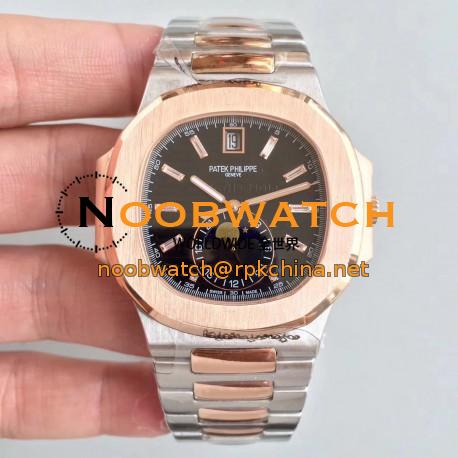 Replica Patek Philippe Nautilus 5726/1A-001 N Rose Gold & Stainless Steel Black Dial Swiss 324 S QA LU 24H/303