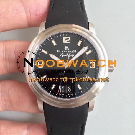 Replica Blancpain Leman Aqua Lung Grande Date 2850B-1130A-64B HG Stainless Steel Black Dial Swiss 6950