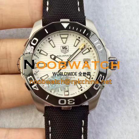 Replica Tag Heuer Aquaracer Calibre 5 WAY211A.FC6362 HBB V6 Stainless Steel White Dial Swiss 2824-2