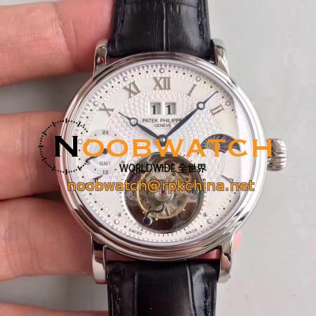 Replica Patek Philippe Grand Complication Tourbillon N Stainless Steel White Dial Swiss Tourbillon