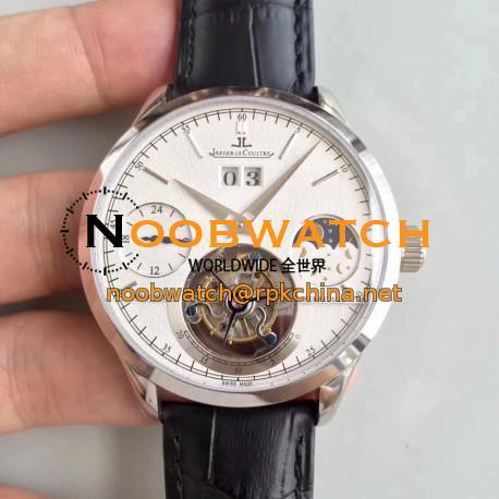 Replica Jaeger-LeCoultre Master Grande Tradition Tourbillon N Stainless Steel White Dial Swiss Tourbillon