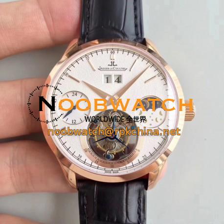 Replica Jaeger-LeCoultre Master Grande Tradition Tourbillon N Rose Gold White Dial Swiss Tourbillon