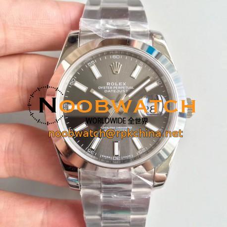 Replica Rolex Datejust II 126300 41MM N Stainless Steel Anthracite Dial Swiss 3235