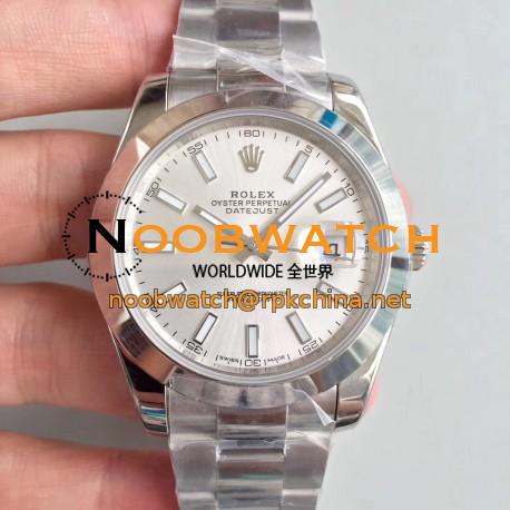 Replica Rolex Datejust II 126300 41MM N Stainless Steel Rhodium Dial Swiss 3235