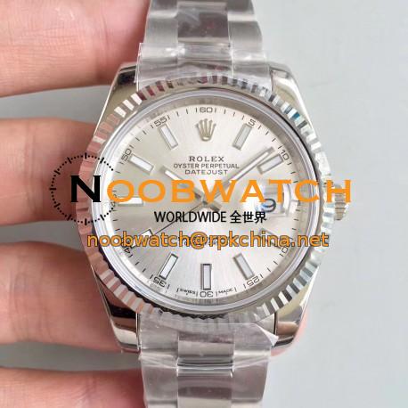 Replica Rolex Datejust II 126334 41MM N Stainless Steel Rhodium Dial Swiss 3235