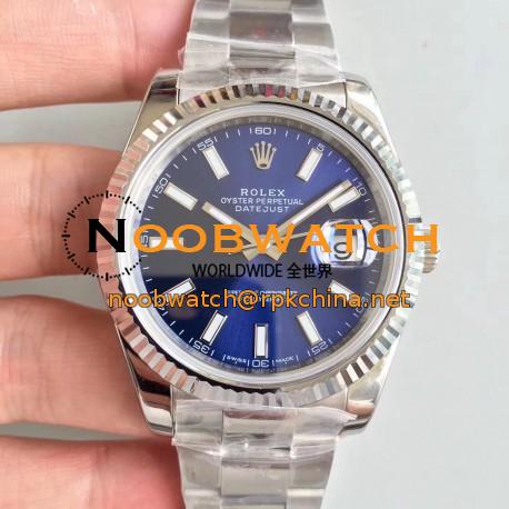 Replica Rolex Datejust II 126334 41MM N Stainless Steel Blue Dial Swiss 3235