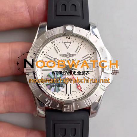 Replica Breitling Avenger II GMT A3239011/G778/153S GF Stainless Steel White Dial Swiss 2836-2