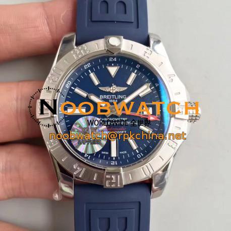 Replica Breitling Avenger II GMT A3239011/BC35/170A GF Stainless Steel Blue Dial Swiss 2836-2