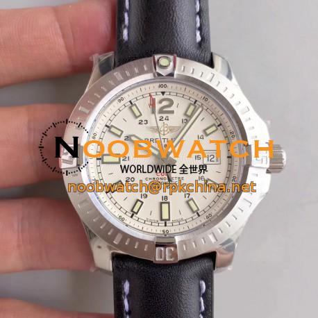 Replica Breitling Colt Automatic 44MM A1738811-G791-435X-A20BA.1 GF Stainless Steel White Dial Swiss 2824-2