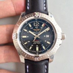 Replica Breitling Colt Automatic 44MM A1738811-BD44BKLT GF Stainless Steel Black Dial Swiss 2824-2