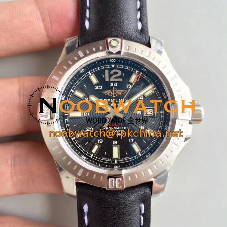 Replica Breitling Colt Automatic 44MM A1738811-BD44BKLT GF Stainless Steel Black Dial Swiss 2824-2