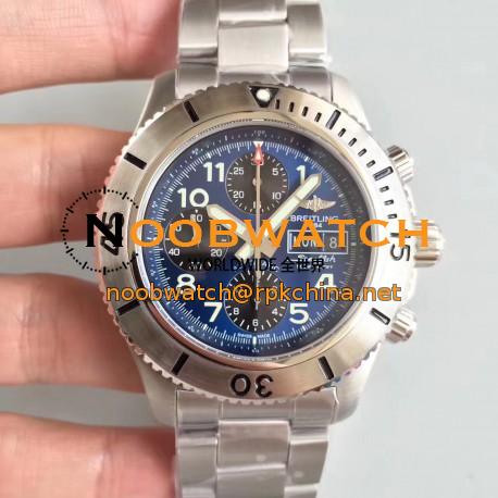 Replica Breitling Superocean Chronograph Steelfish A13341C3/C893 GF Stainless Steel Blue Dial Swiss 7750