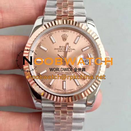 Replica Rolex Datejust II 116333 41MM N Stainless Steel & Rose Gold Rose Gold Dial Swiss 3235