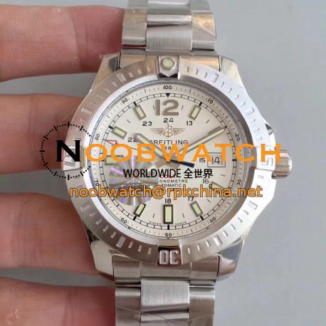 Replica Breitling Colt Automatic 44MM A1738811-G791 GF Stainless Steel White Dial Swiss 2824-2