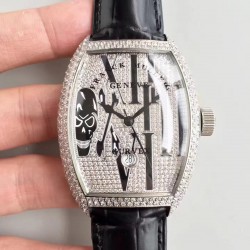 Replica Franck Muller Tenor Curvex Gothic Arrange 8880 SCDT GOTH DCD FM Stainless Steel & Diamonds Diamond Dial Swiss 2824-2