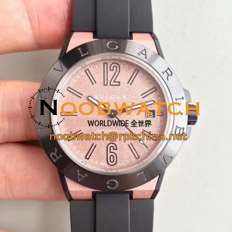 Replica Bvlgari Diagono Magnesium 102364 GF PVD Pink Dial M9015